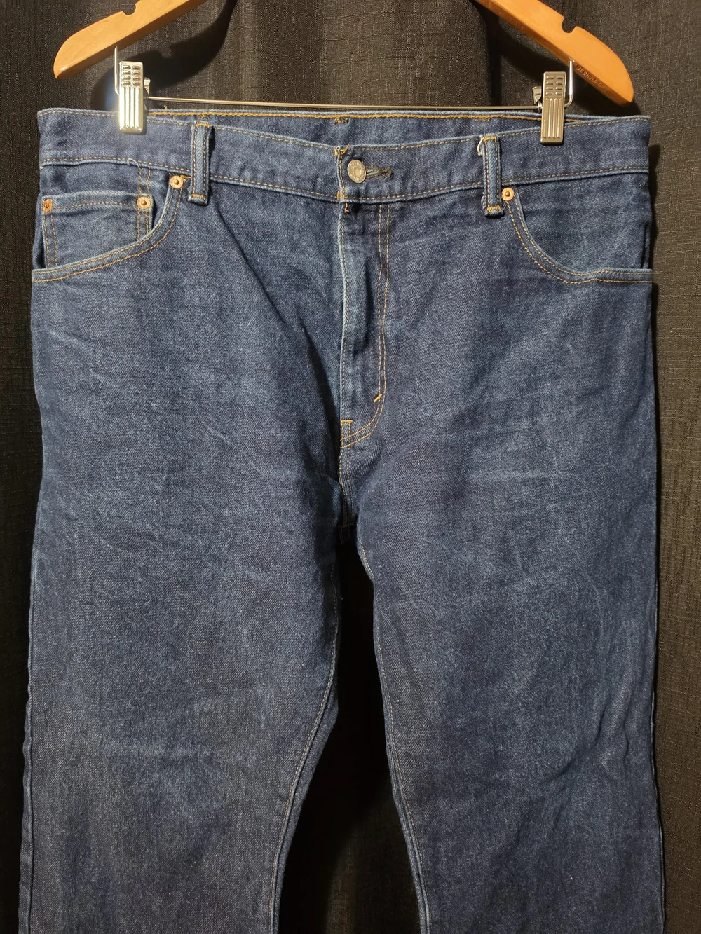 Levi's Relaxed Fit Jeans in Deep Blue Denim 517 36x30